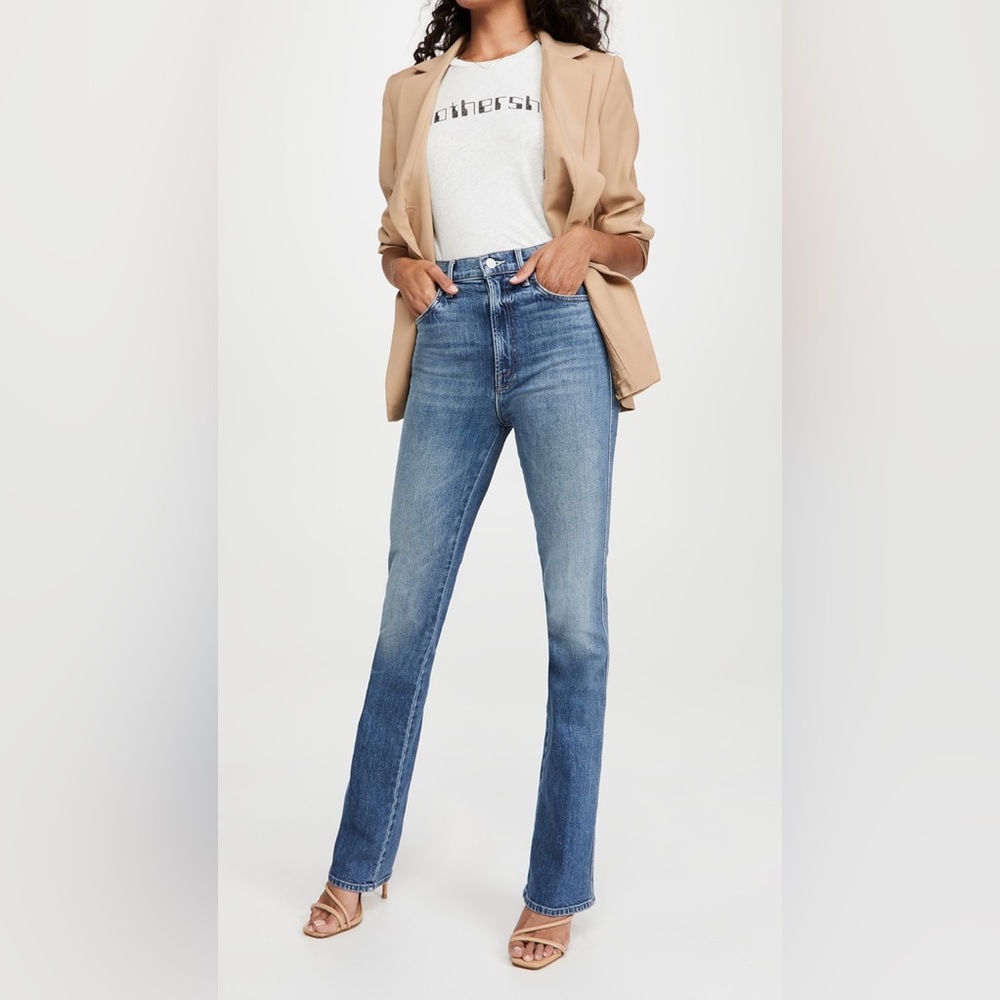 MOTHER Blue Flare & Wide Leg Jeans